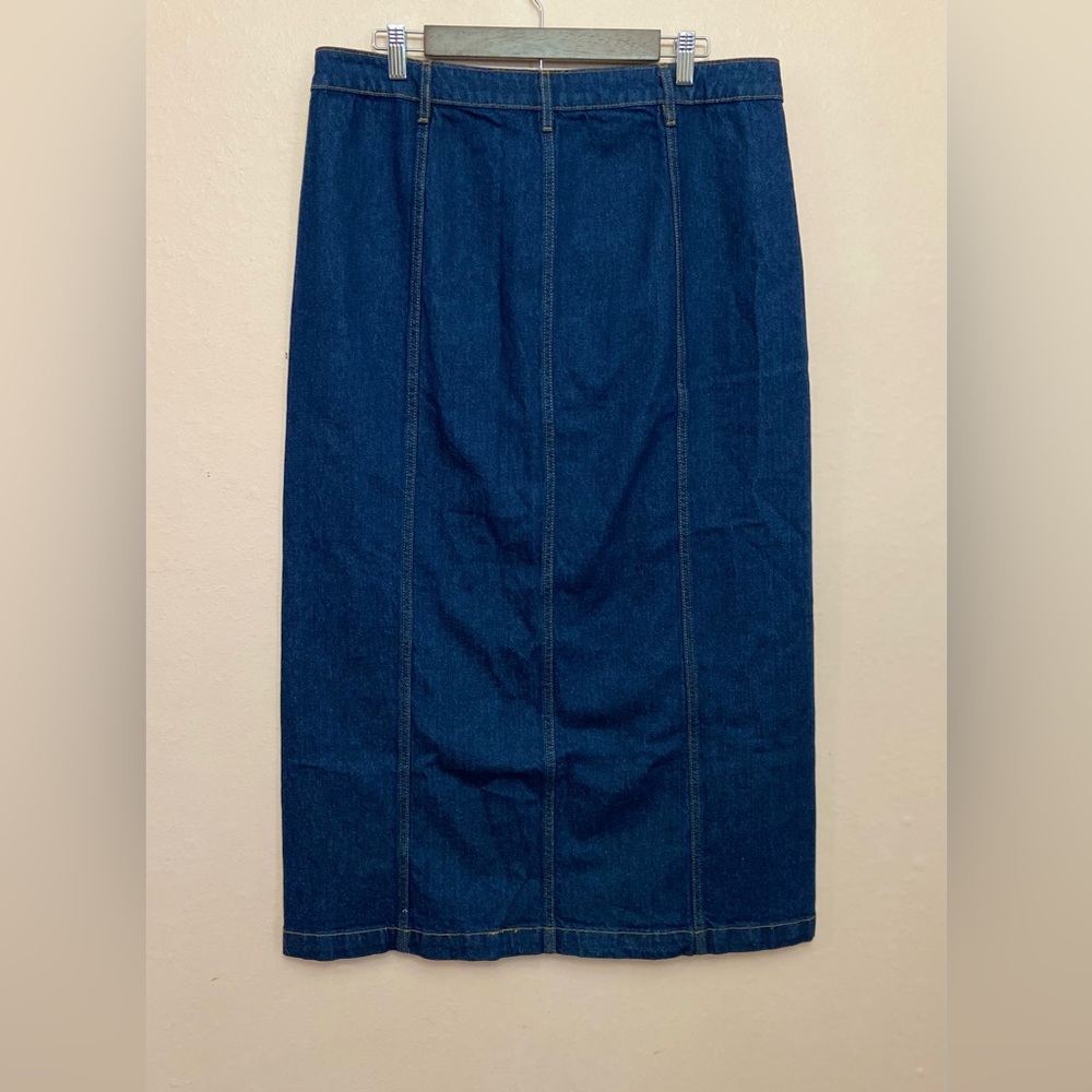 LOFT Denim Pocket Midi Skirt - Picture 6 of 6